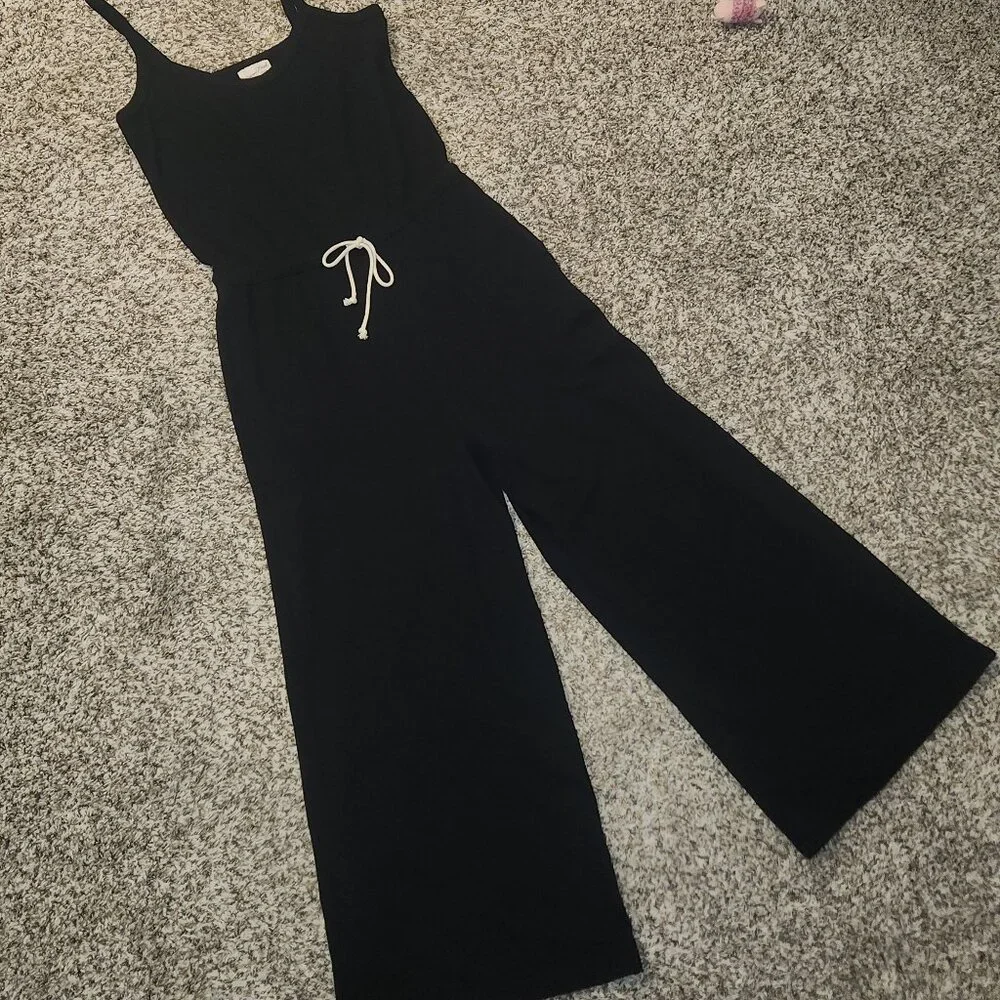 Universal Thread™ Women’s Leisure Studio French Terry Jumpsuit – Black - Picture 2 of 13